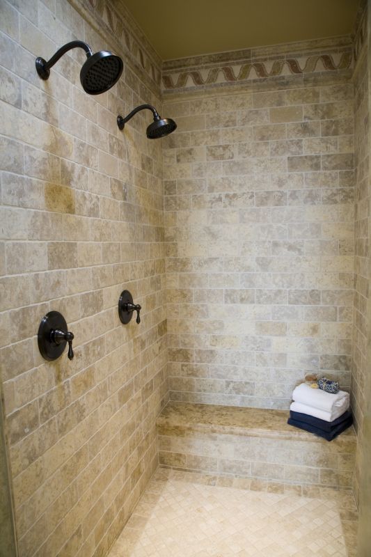 Spa-Style Shower with Multiple Heads